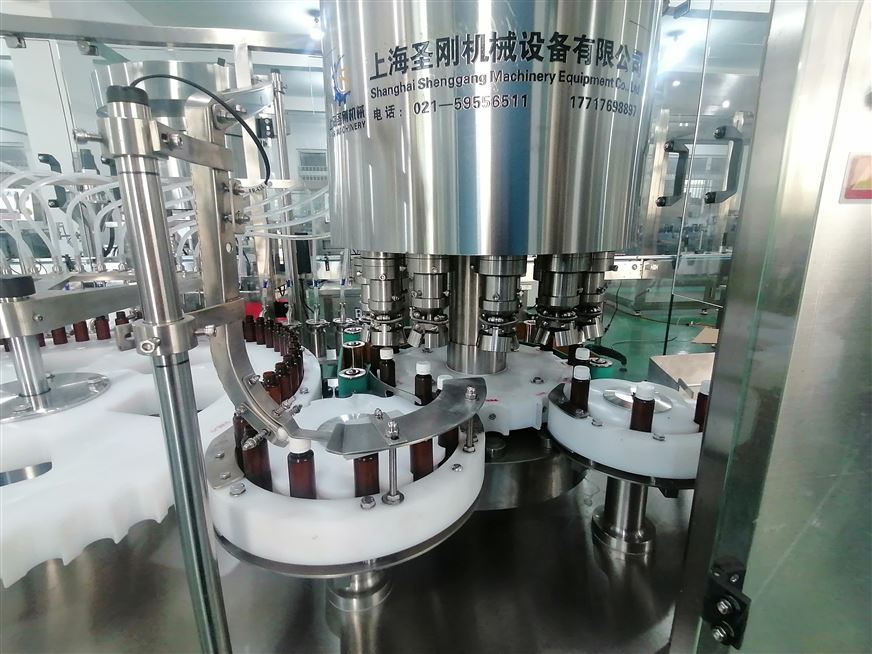 16頭高速口服液灌裝旋蓋機