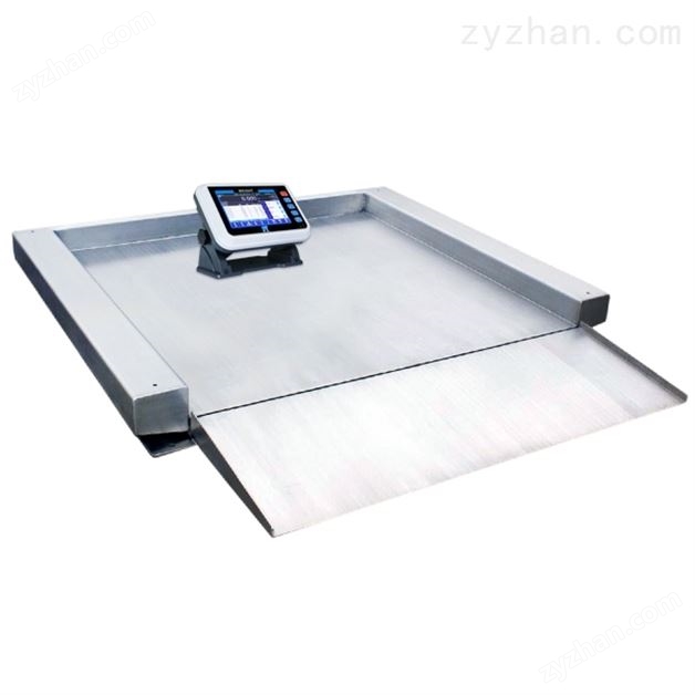 海鮮廠不銹鋼耐腐蝕平臺秤防帶斜坡地磅