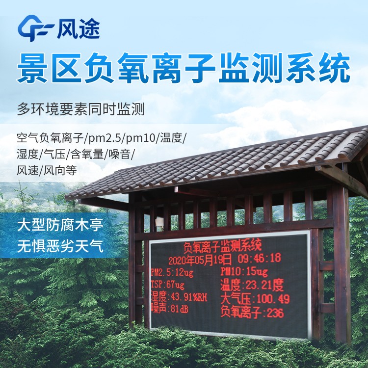 公園空氣負(fù)氧離子監(jiān)測系統(tǒng)